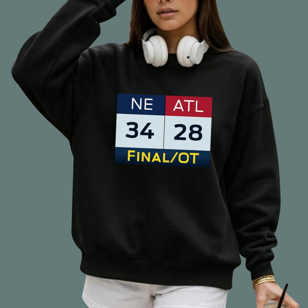 NE 34 ATL 28 Final T-Shirt - TeeDragons