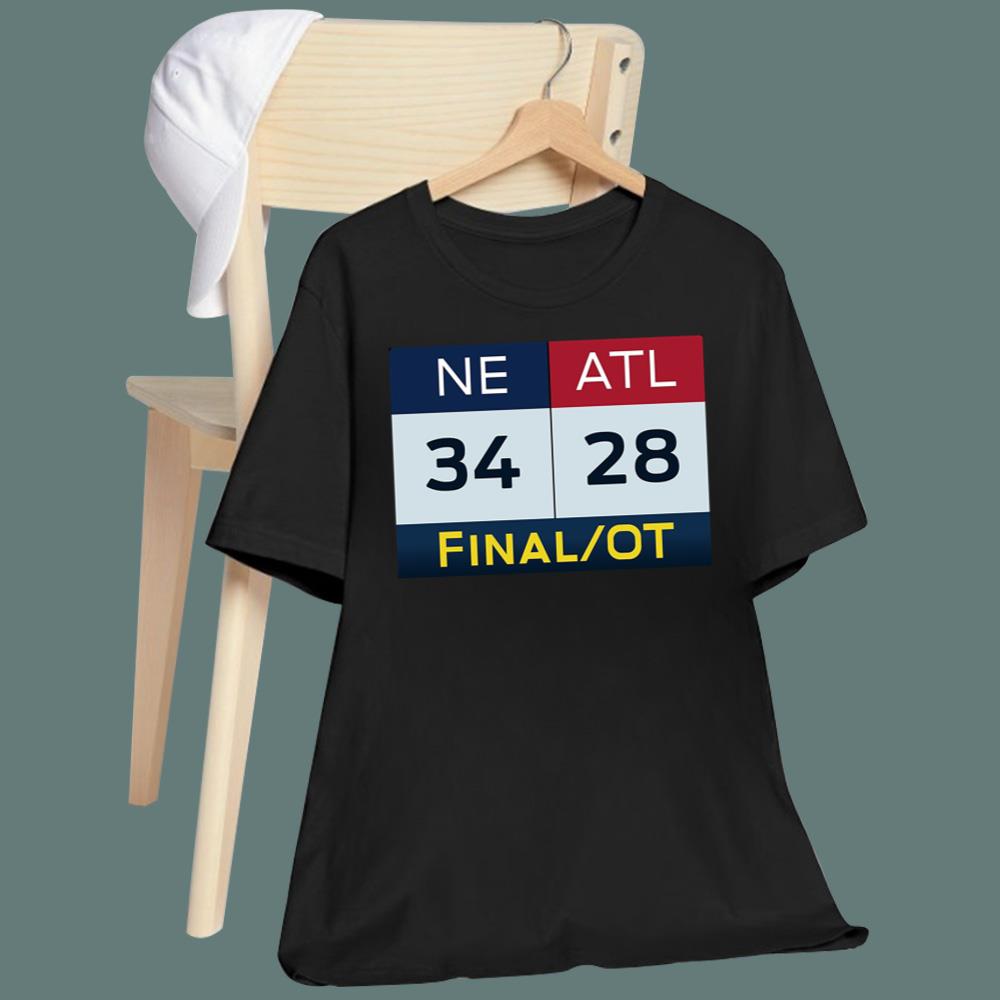 NE 34 ATL 28 Final T-Shirt - TeeDragons