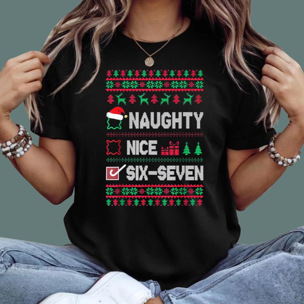 Naughty – Nice – Six Seven Christmas Sweatshirt