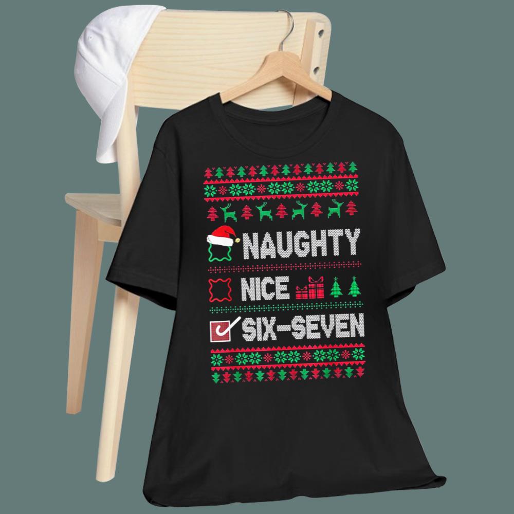 Naughty – Nice – Six Seven Christmas Sweatshirt