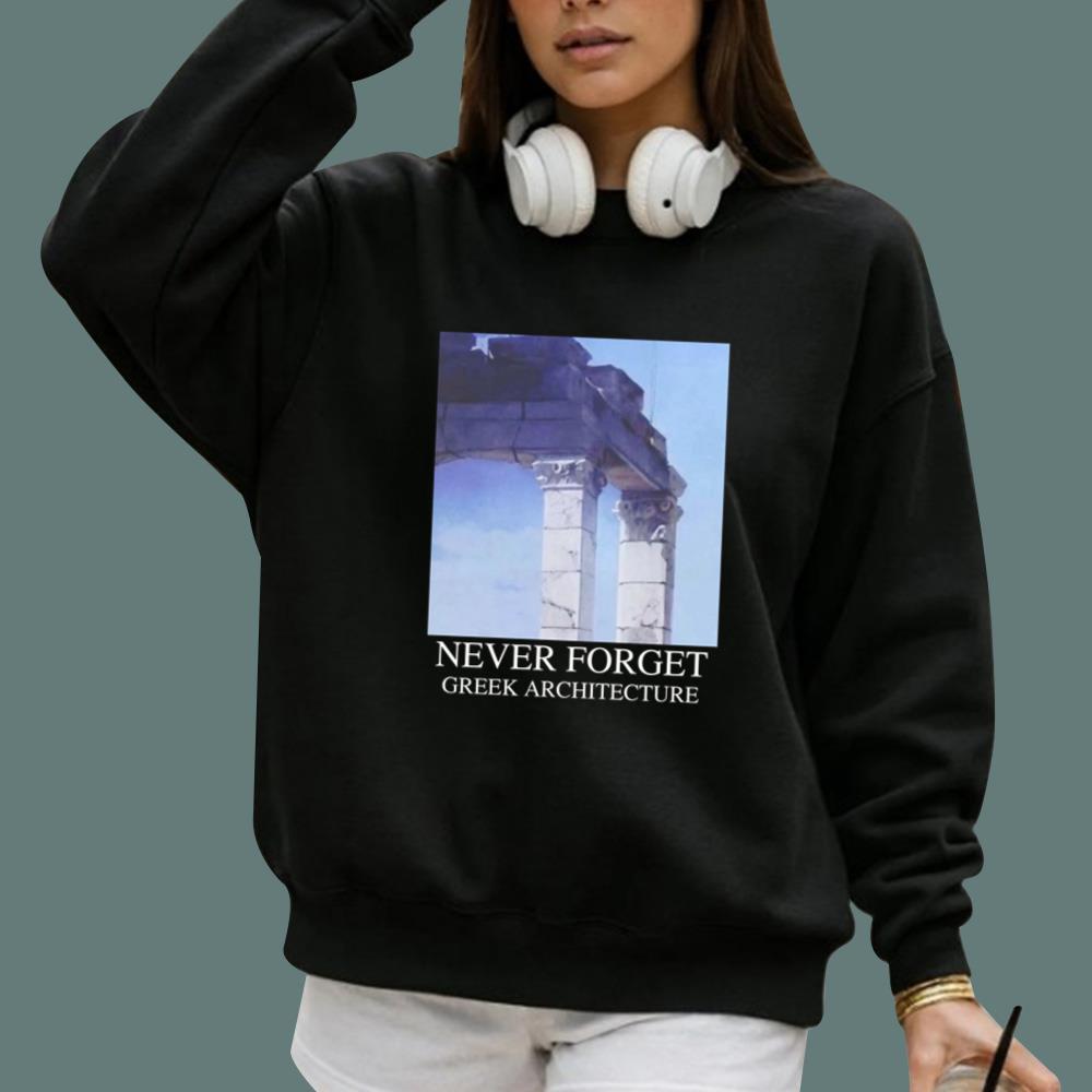 Never Forget Greek Architecture T-Shirt