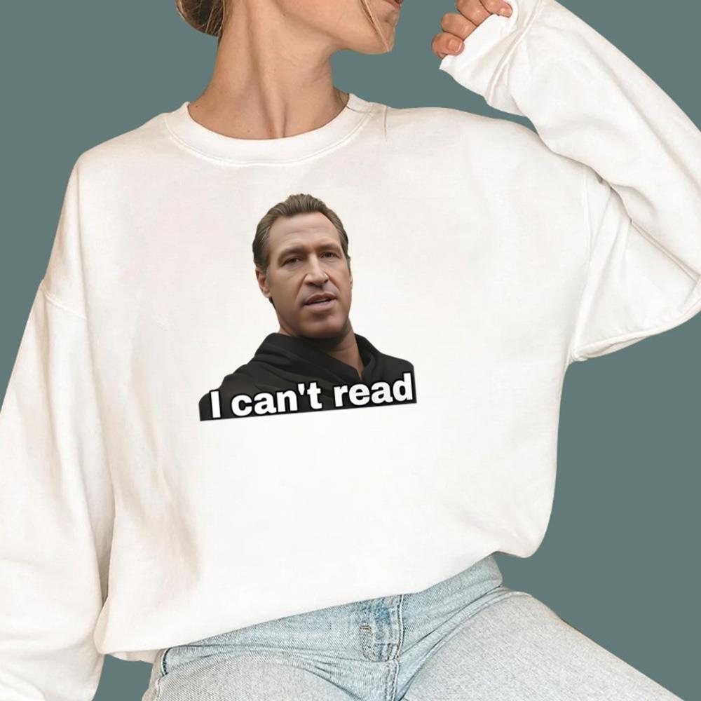 Newsom I Can't Read T-Shirt