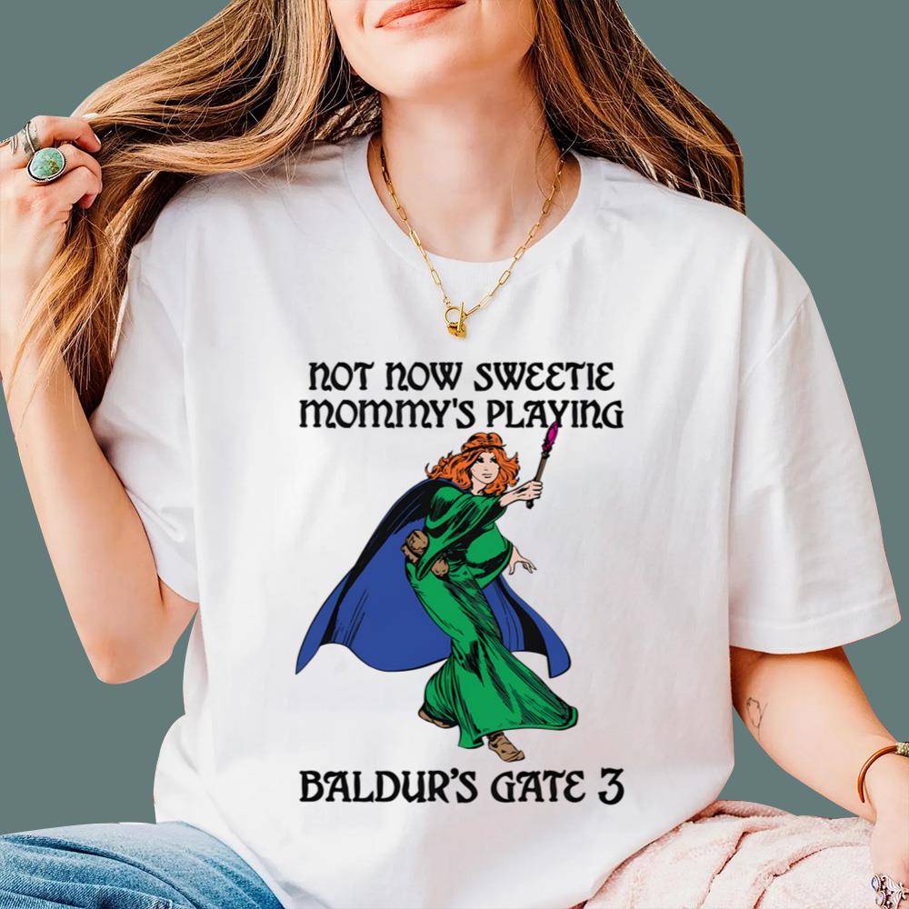 Not Now Sweetie Mommy's Playing Gate 3 T-Shirt