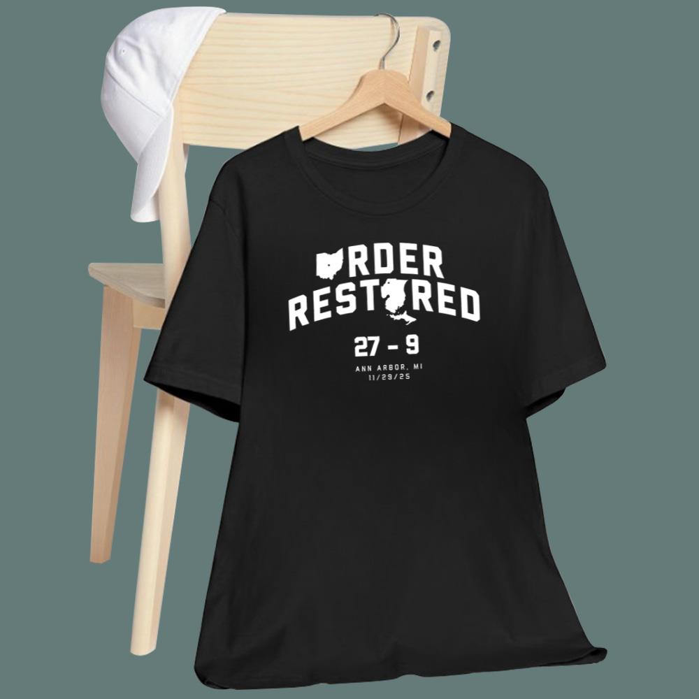 Order Restored In Ann Arbor 27–9 T-Shirt