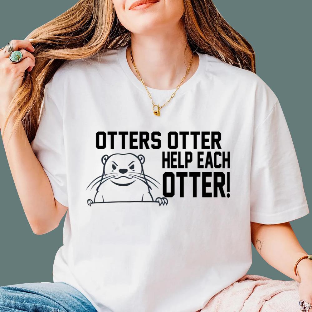 Otters Otter Help Each Otter T-Shirt