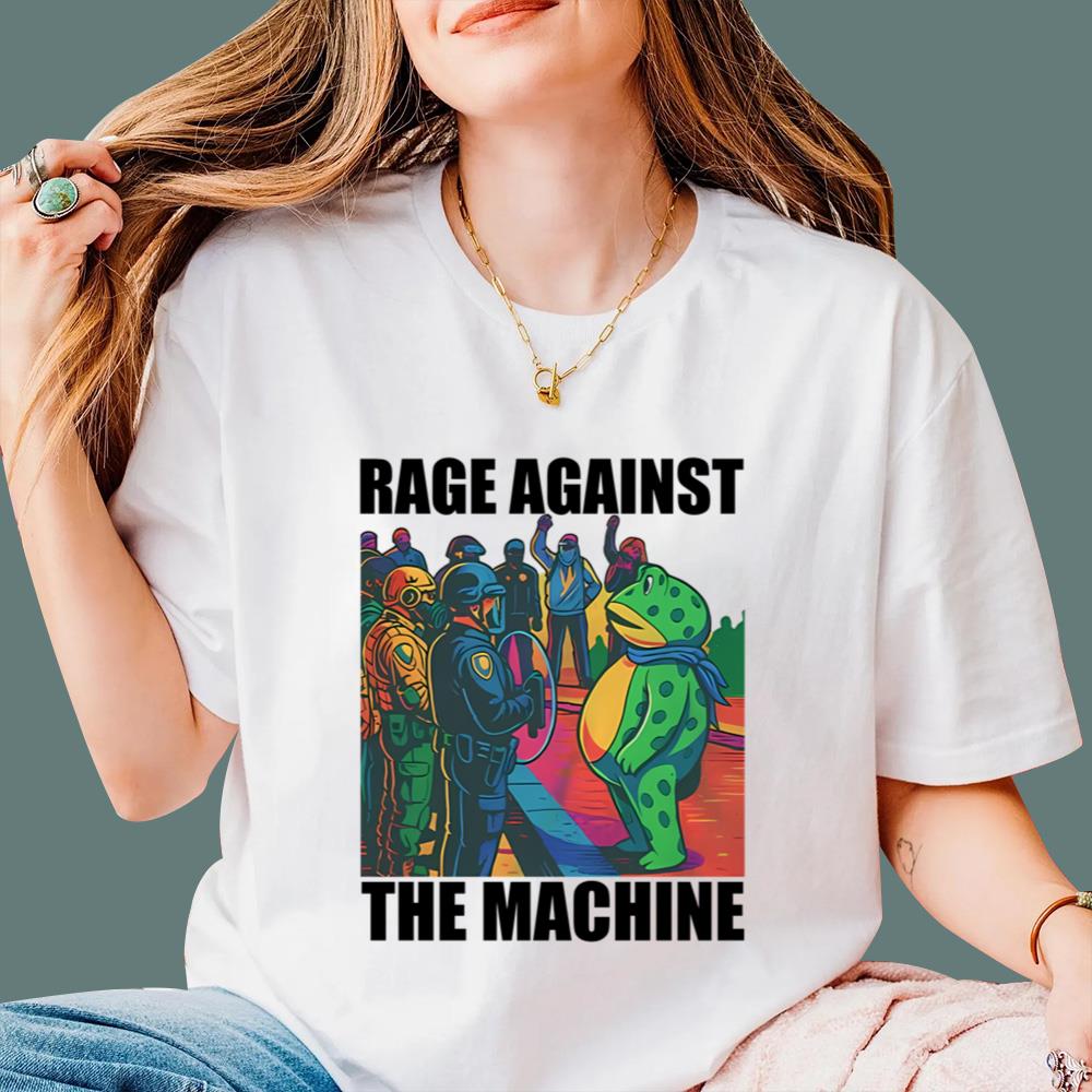 Portland Frog Colors Rage Against The Machine T-Shirt