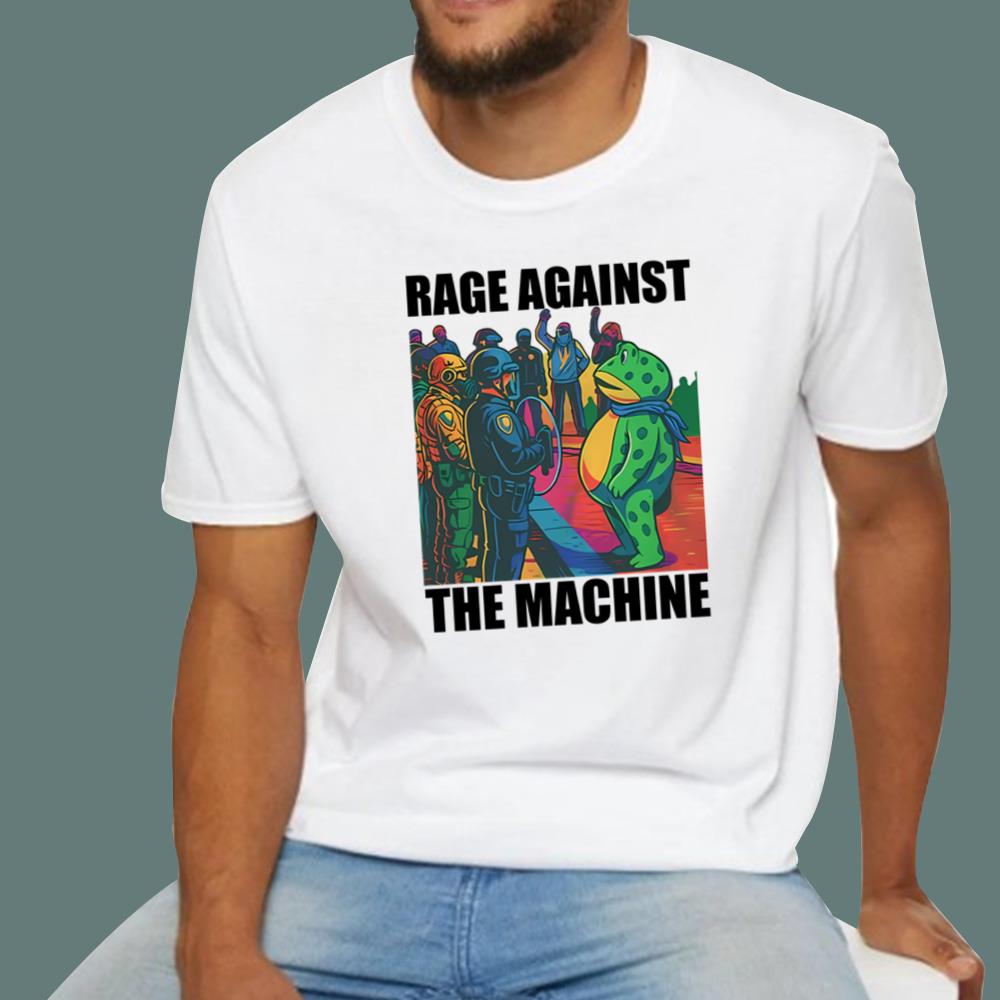 Portland Frog Colors Rage Against The Machine T-Shirt