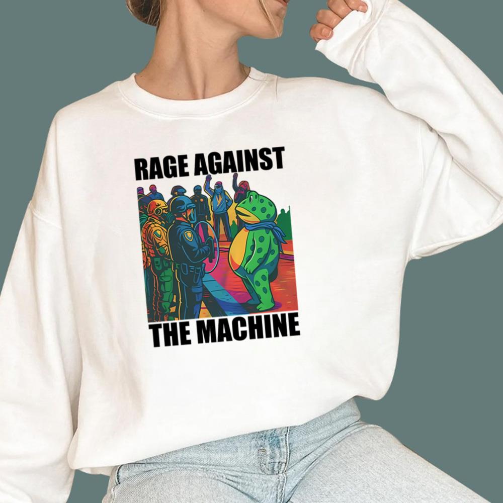 Portland Frog Colors Rage Against The Machine T-Shirt