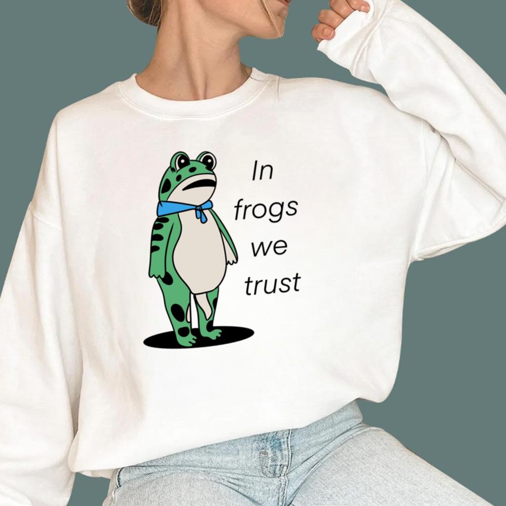 Portland Frog In Frogs We Trust T-Shirt - TeeDragons