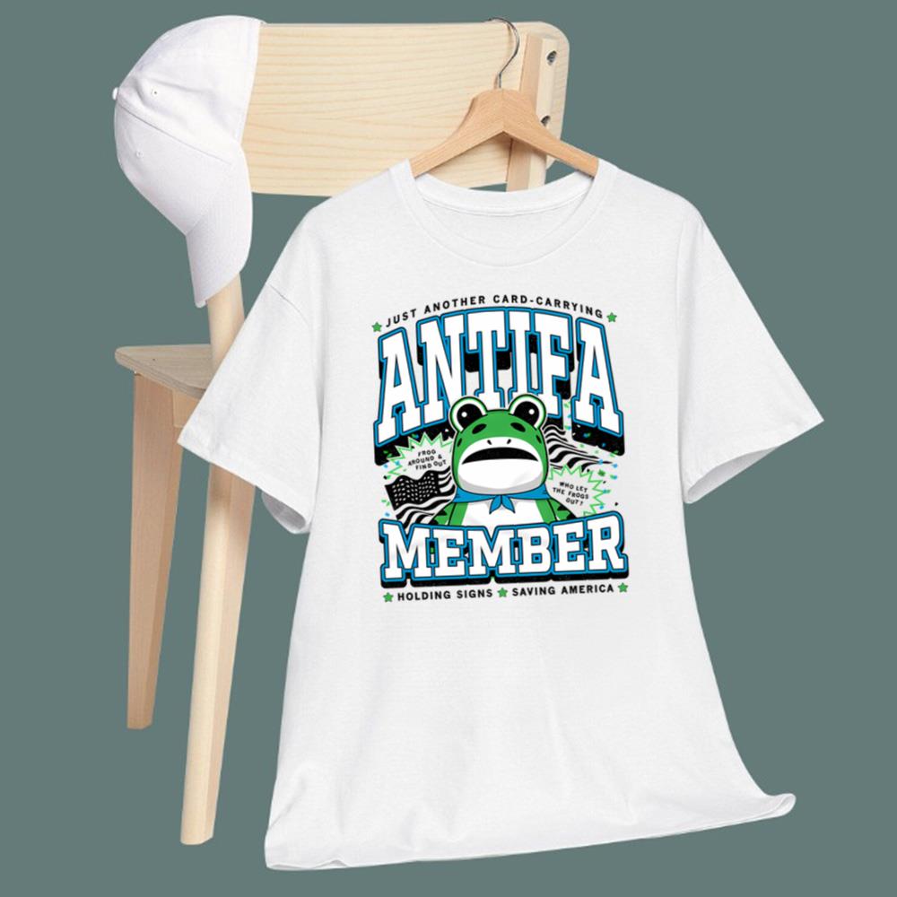 Portland Frog Just Another Card Carrying Antifa Member T-Shirt
