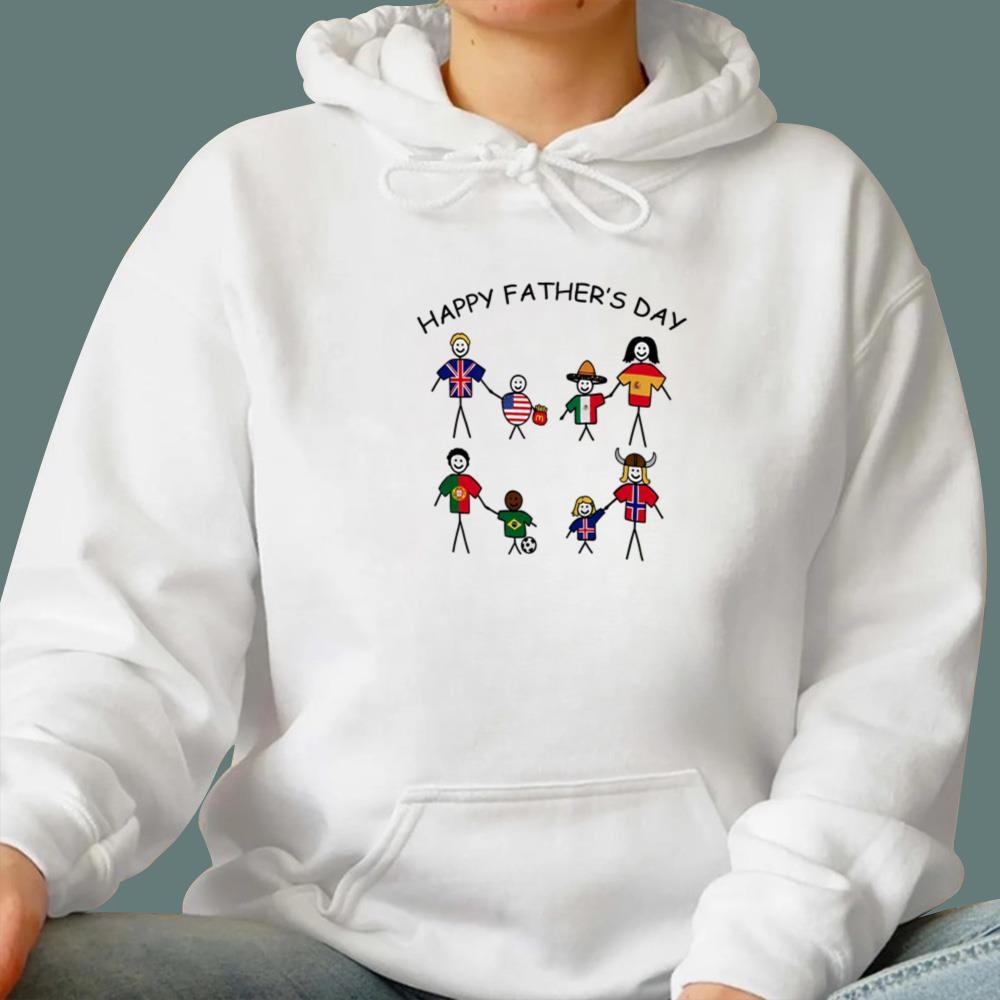 Portugal Spain Happy Father's Day T-Shirt