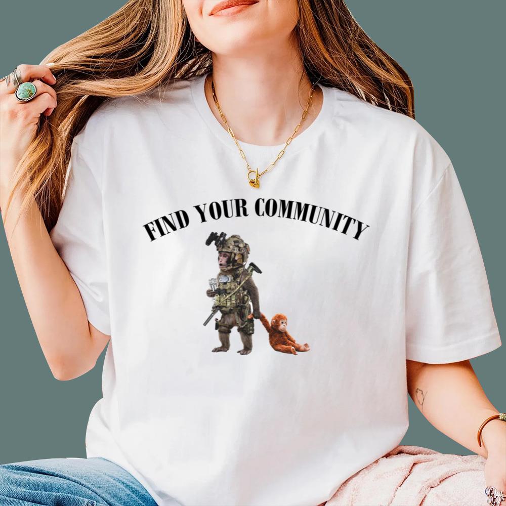 Punch The Monkey Find Your Community T-Shirt