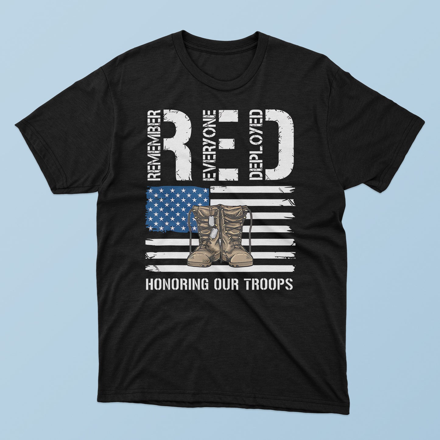 RED Honoring Our Troops T-shirt