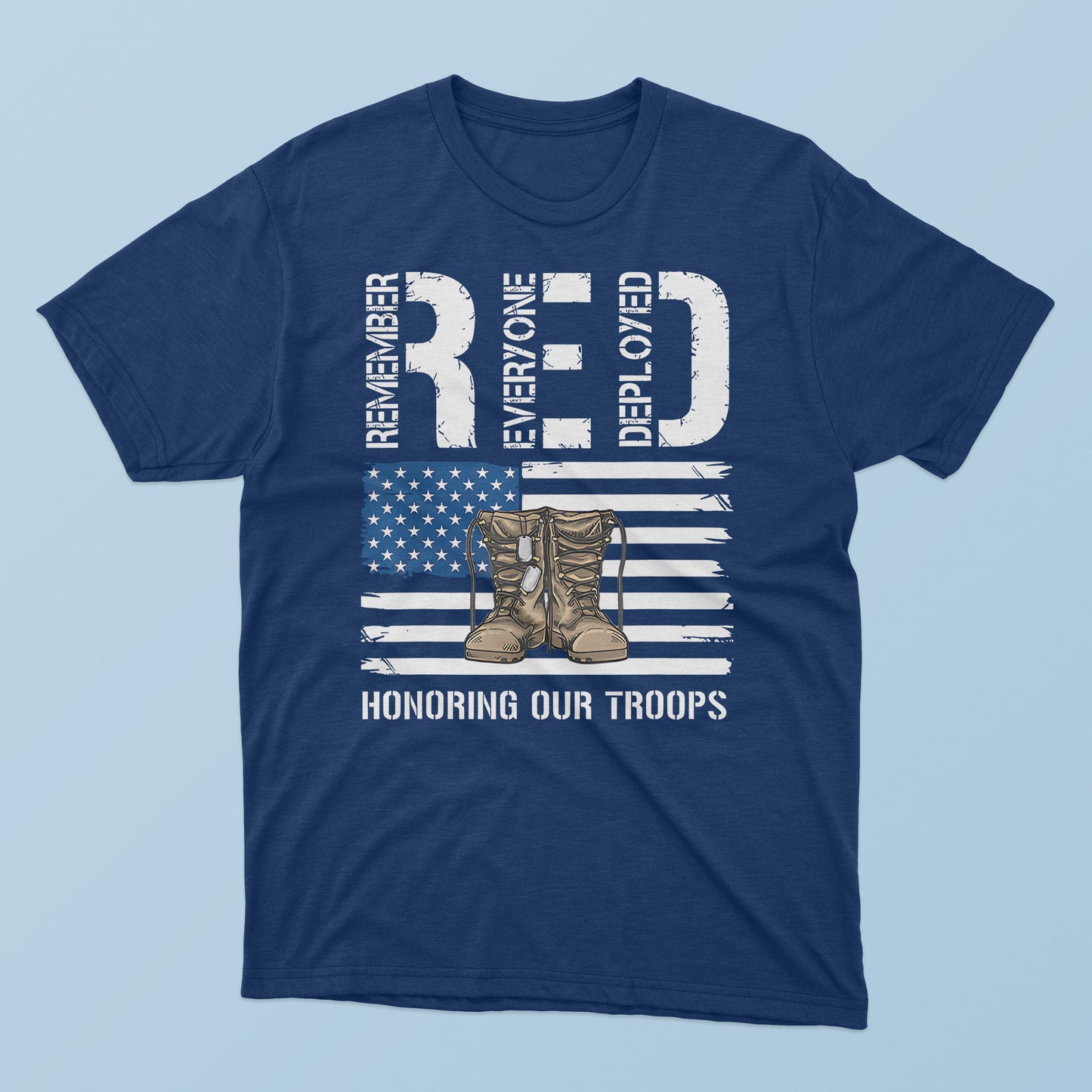 RED Honoring Our Troops T-shirt