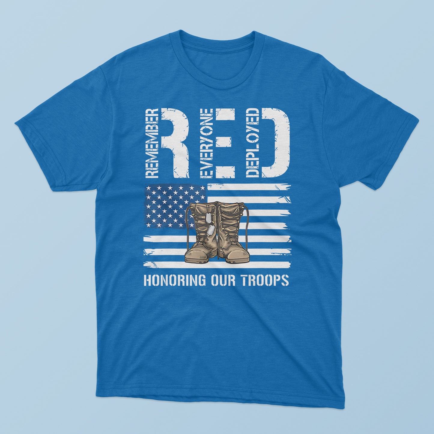 RED Honoring Our Troops T-shirt