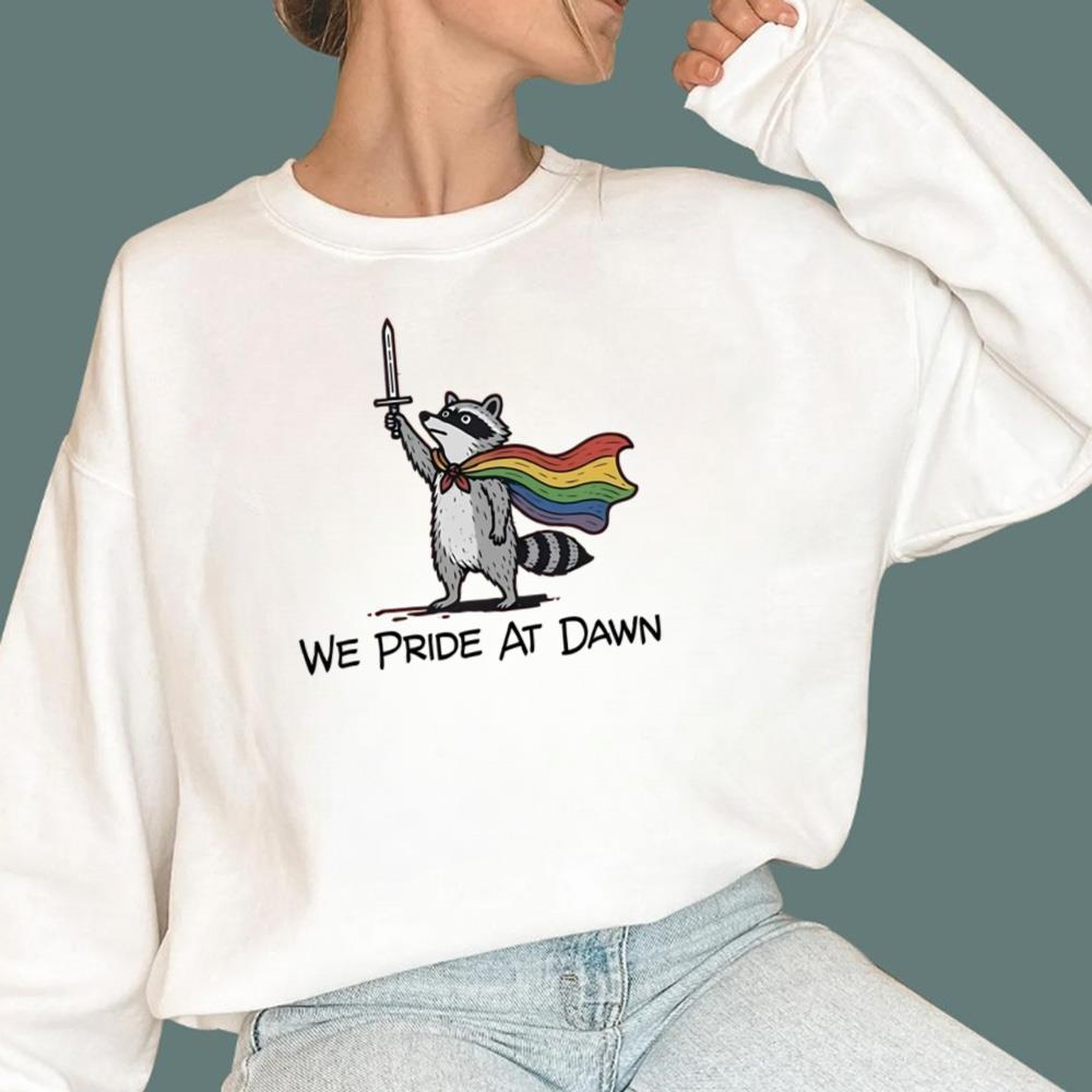 Raccoon We Pride At Dawn T-Shirt