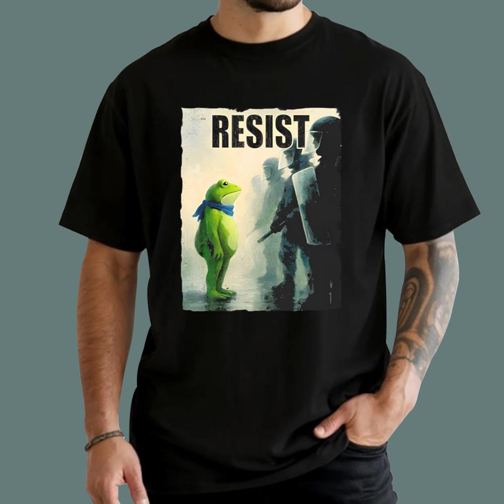 Resist Portland Frog Protest Funny Frog T-Shirt