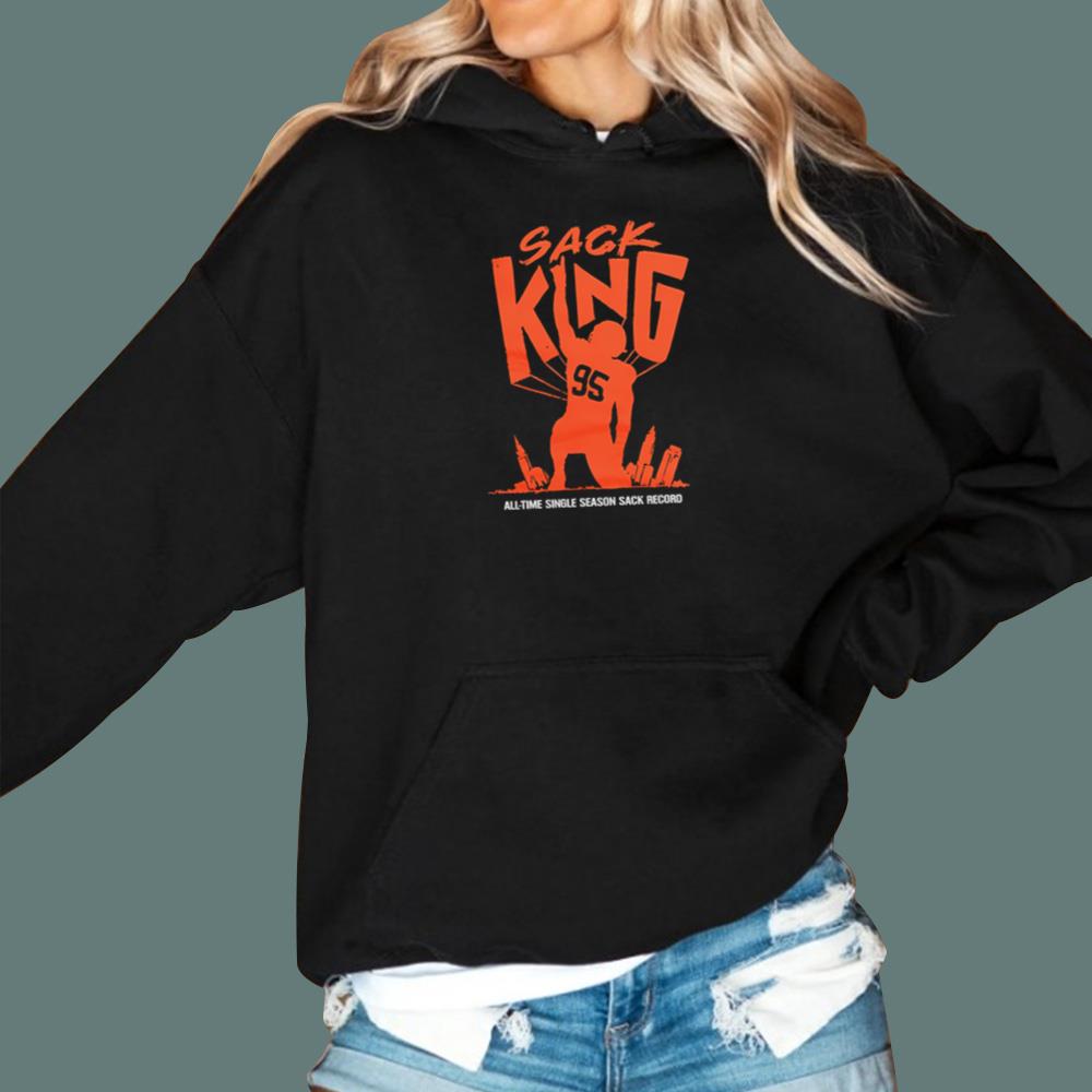 Sack King All Time Single Season Sack Record T-Shirt