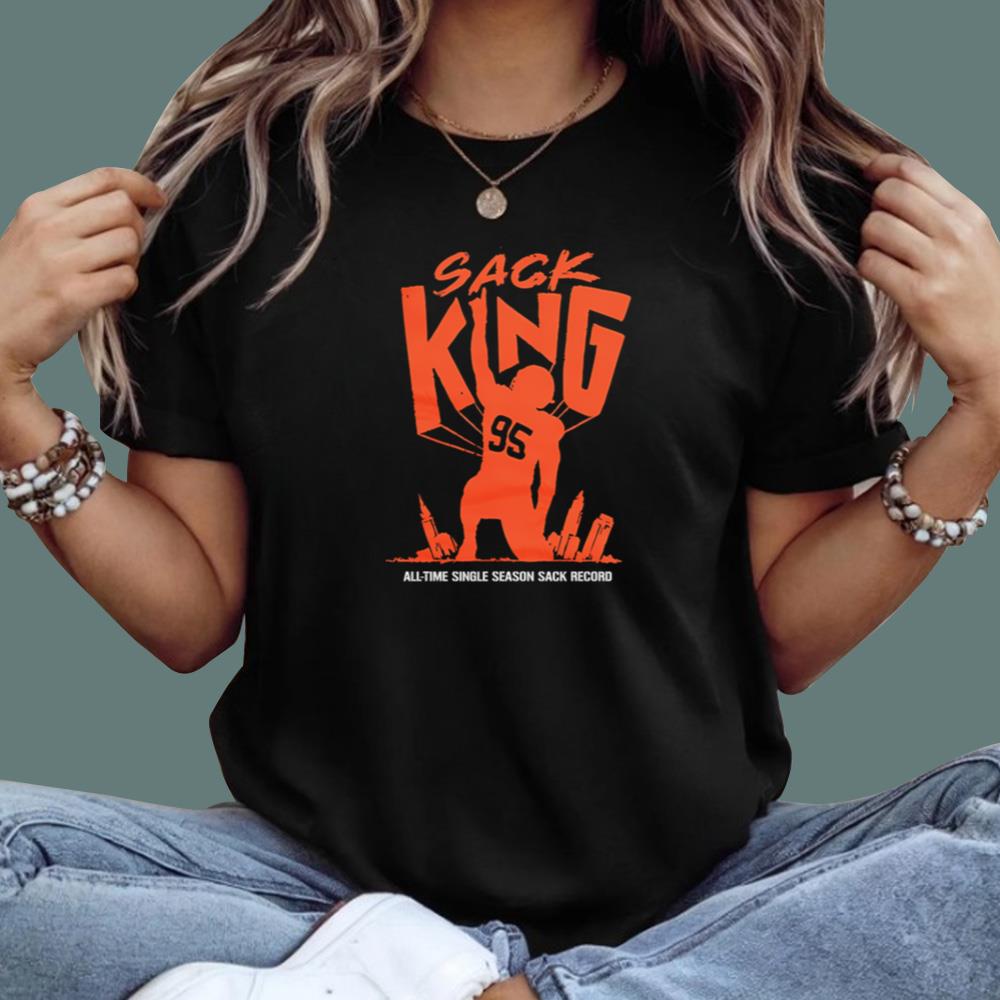 Sack King All Time Single Season Sack Record T-Shirt