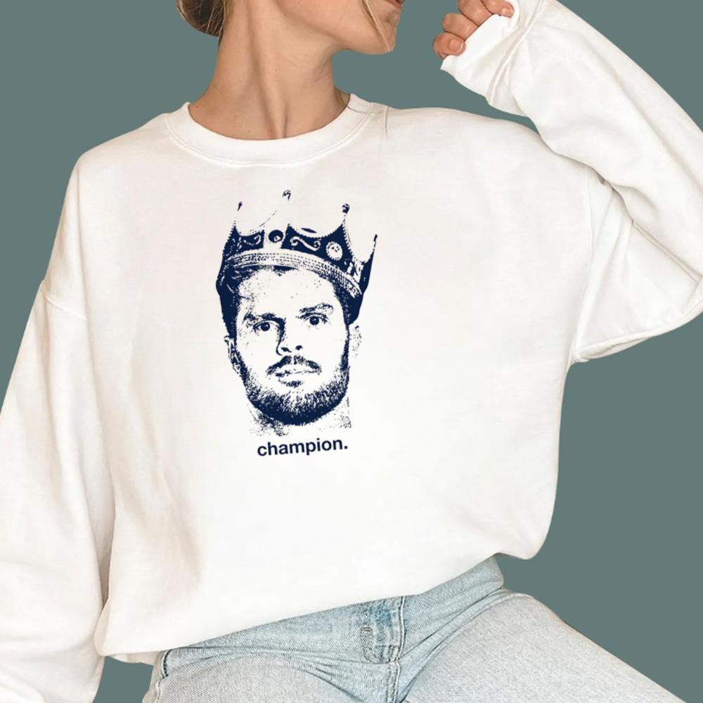Sam Darnold Champion Crown T-Shirt - TeeDragons