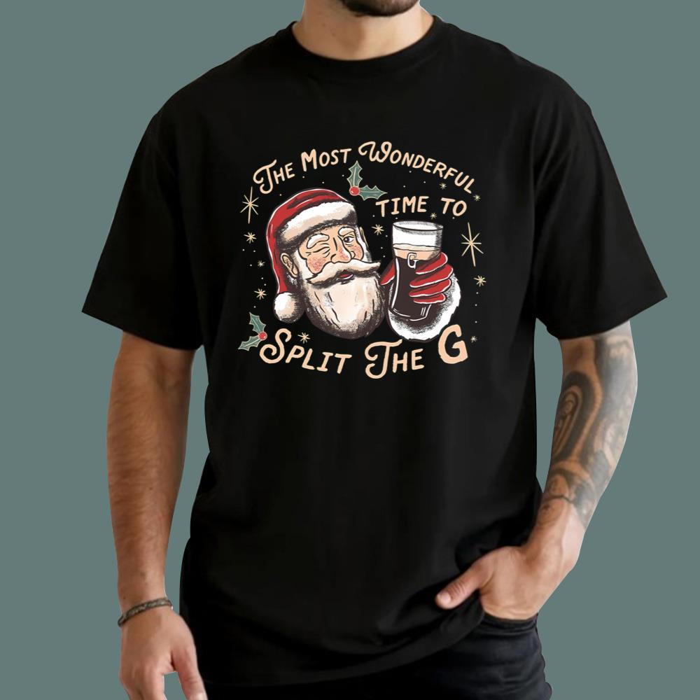 Santa The Most Wonderful Time To Split The G T-Shirt