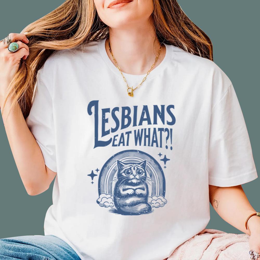 Scary Cat Lesbians Eat What T-Shirt