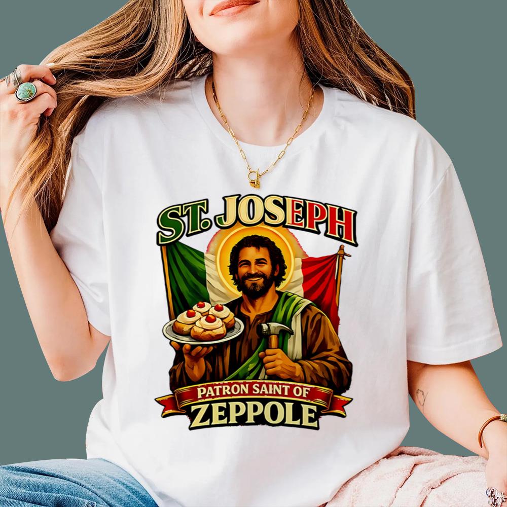 St Joseph Patron Saint Of Zeppole T-Shirt