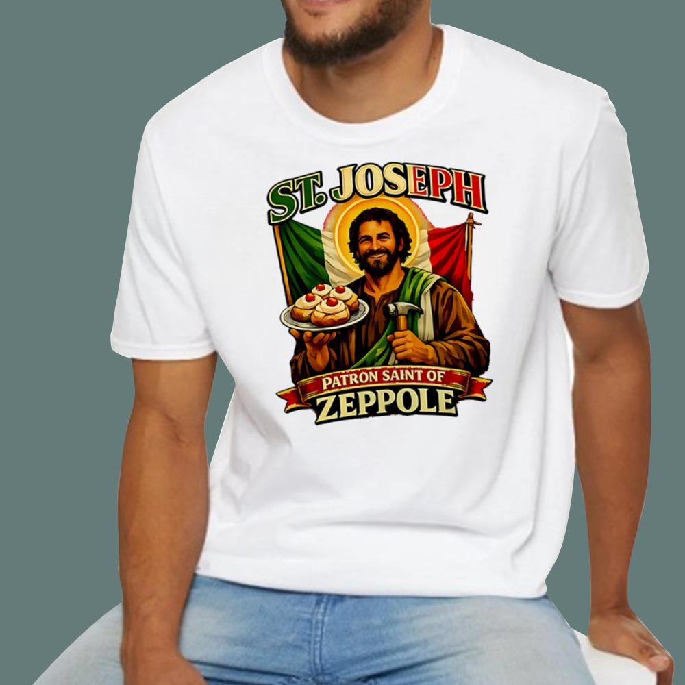 St Joseph Patron Saint Of Zeppole T-Shirt