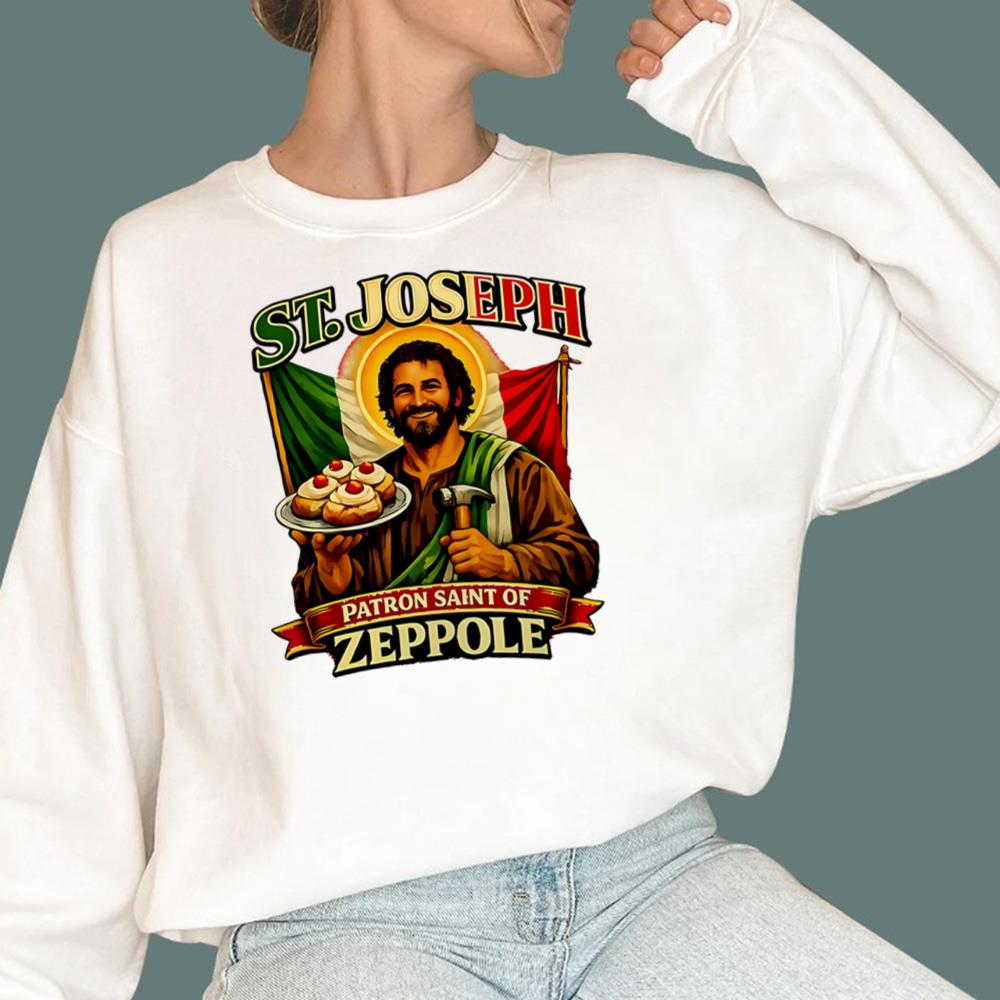 St Joseph Patron Saint Of Zeppole T-Shirt