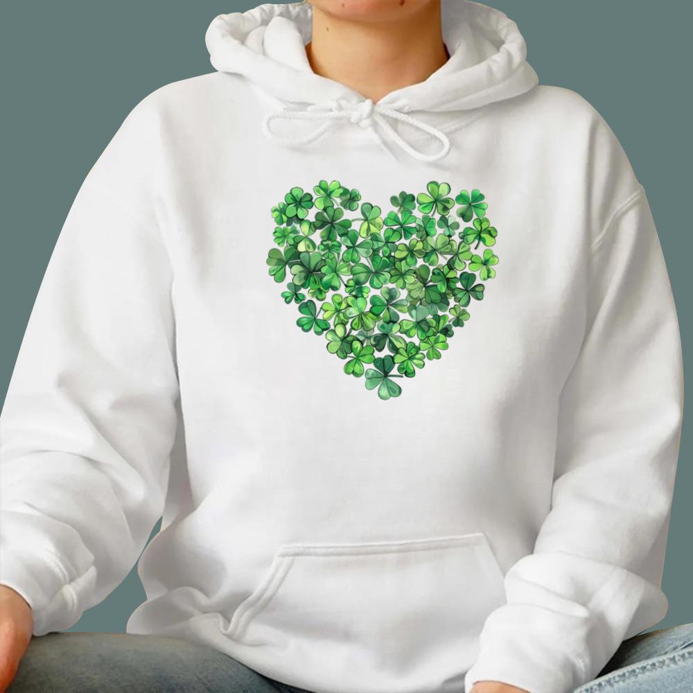 St Patricks Day Shamrock Heart T-Shirt