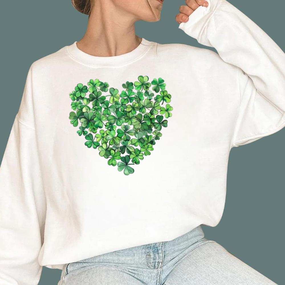 St Patricks Day Shamrock Heart T-Shirt