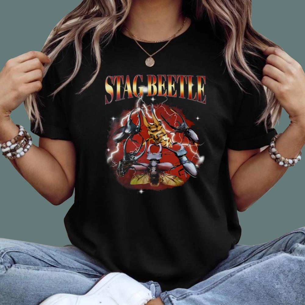 Stag Beetle Vintage T-Shirt