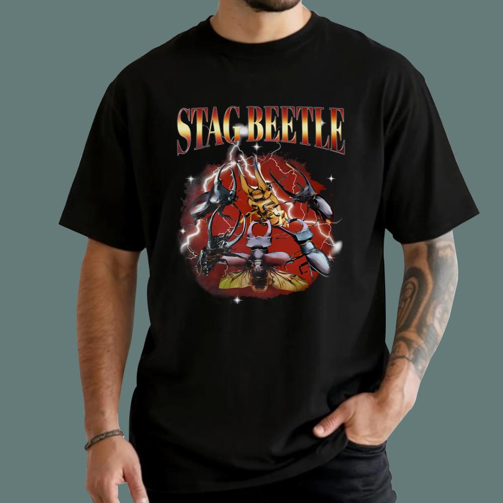 Stag Beetle Vintage T-Shirt