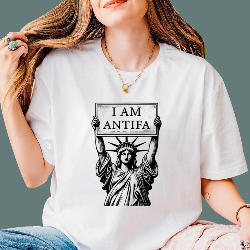 Statue Of Liberty I Am Antifa T-Shirt