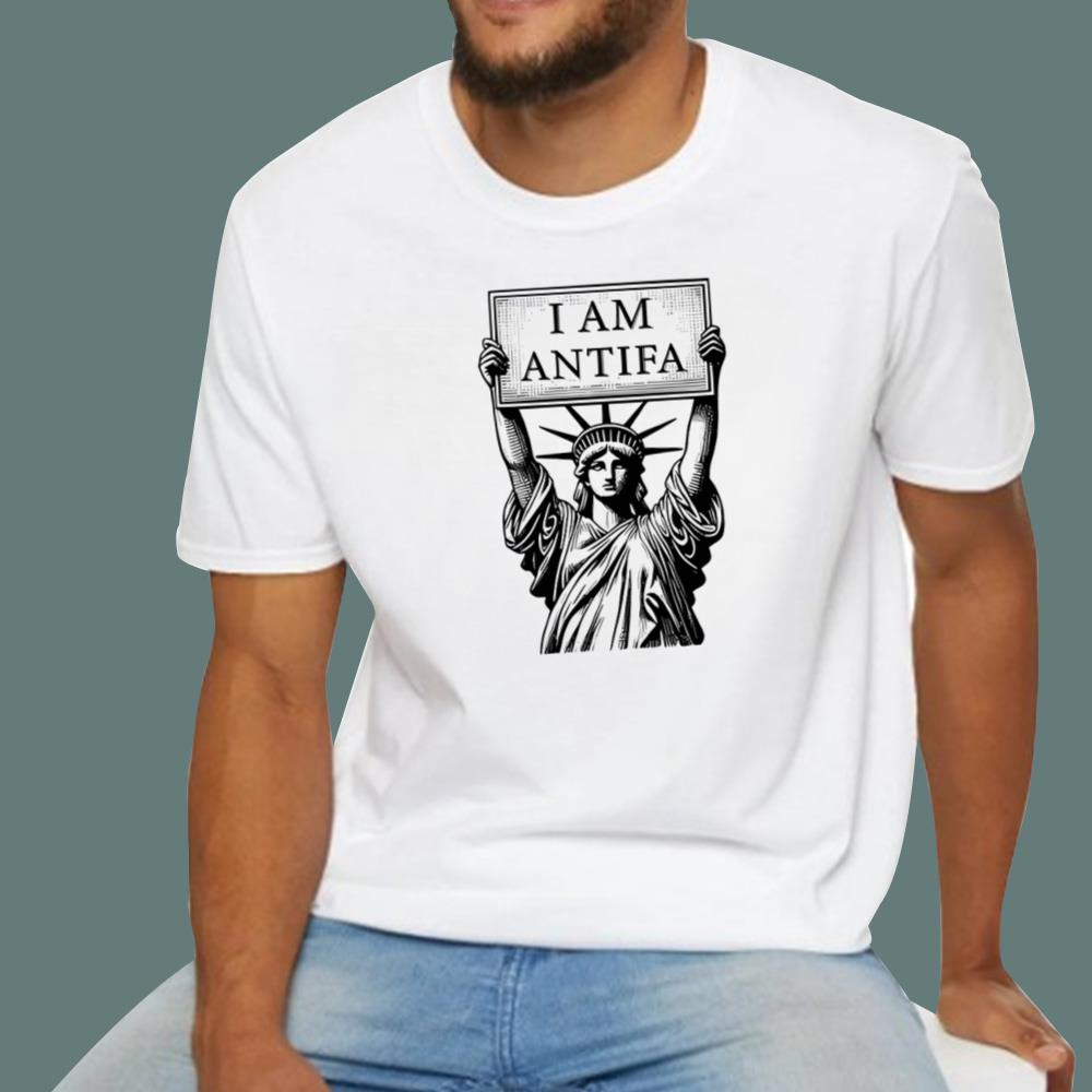Statue Of Liberty I Am Antifa T-Shirt