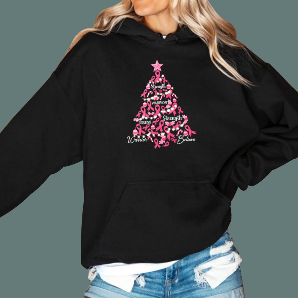 Strength Warrior Believe Christmas Tree T-Shirt