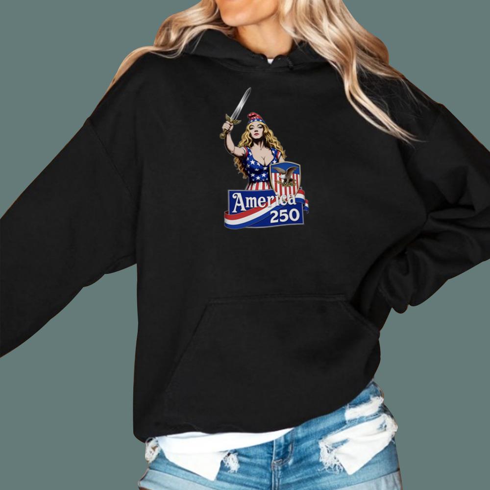 Strong Woman America 250 4th Of July T-Shirt