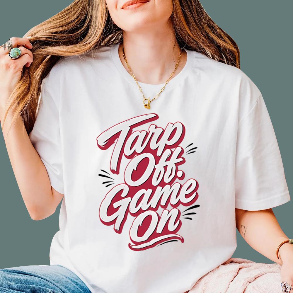 Tarps Off Game On Reds T-Shirt