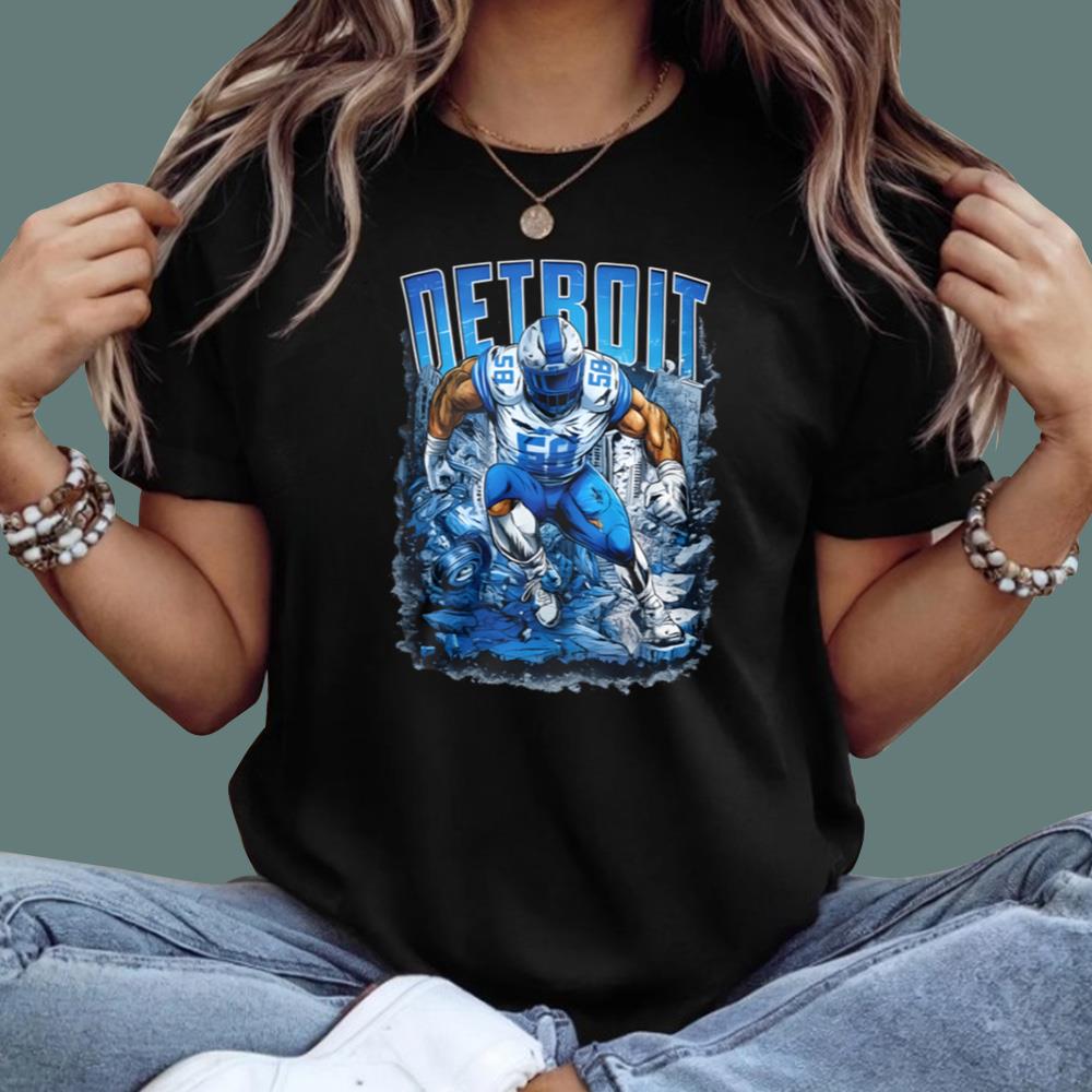 Taylor Decker Rockin Detroit 58 T-Shirt