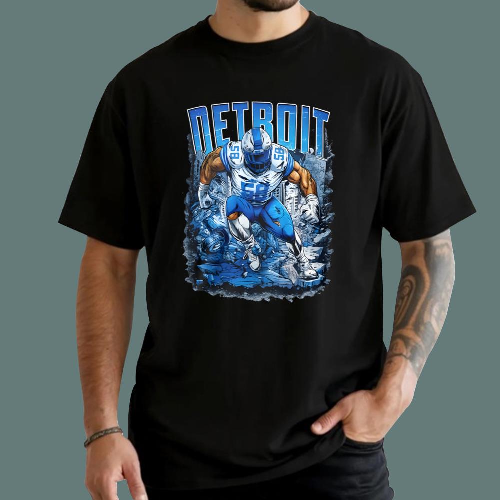 Taylor Decker Rockin Detroit 58 T-Shirt