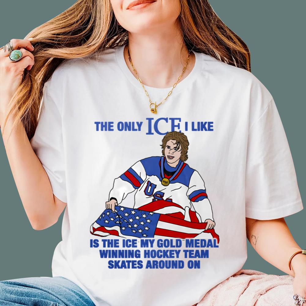 The Only ICE I Like Is The ICE My Gold Medal Winning Hockey Team T-Shirt