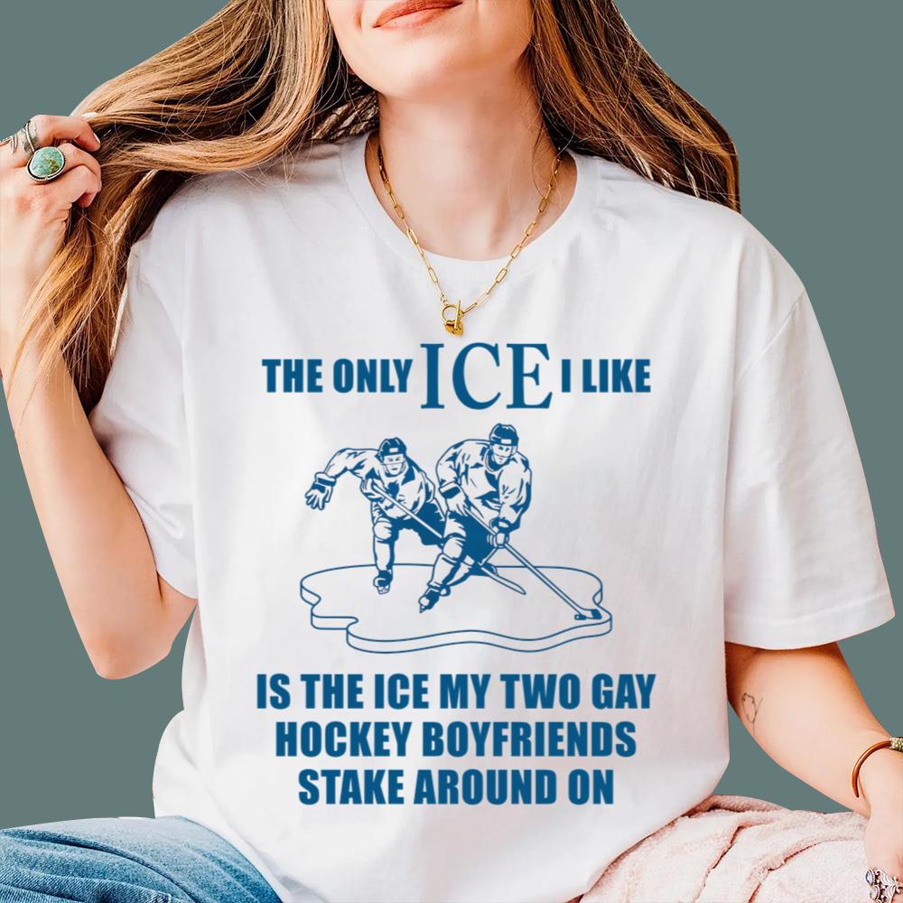 The Only ICE I Like Is My Two Gay Hockey Boyfriends T-Shirt