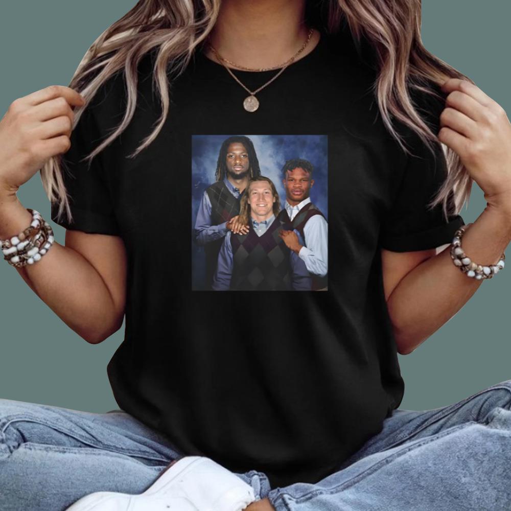 Travis Hunter Trevor Lawrence Brian Thomas Jr. Step Brothers T-Shirt