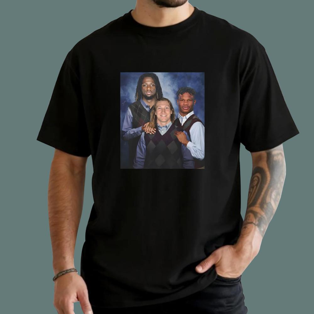 Travis Hunter Trevor Lawrence Brian Thomas Jr. Step Brothers T-Shirt