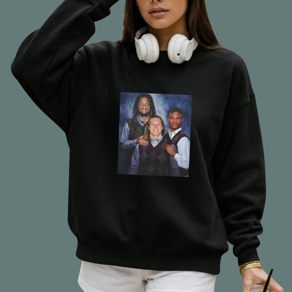 Travis Hunter Trevor Lawrence Brian Thomas Jr. Step Brothers T-Shirt