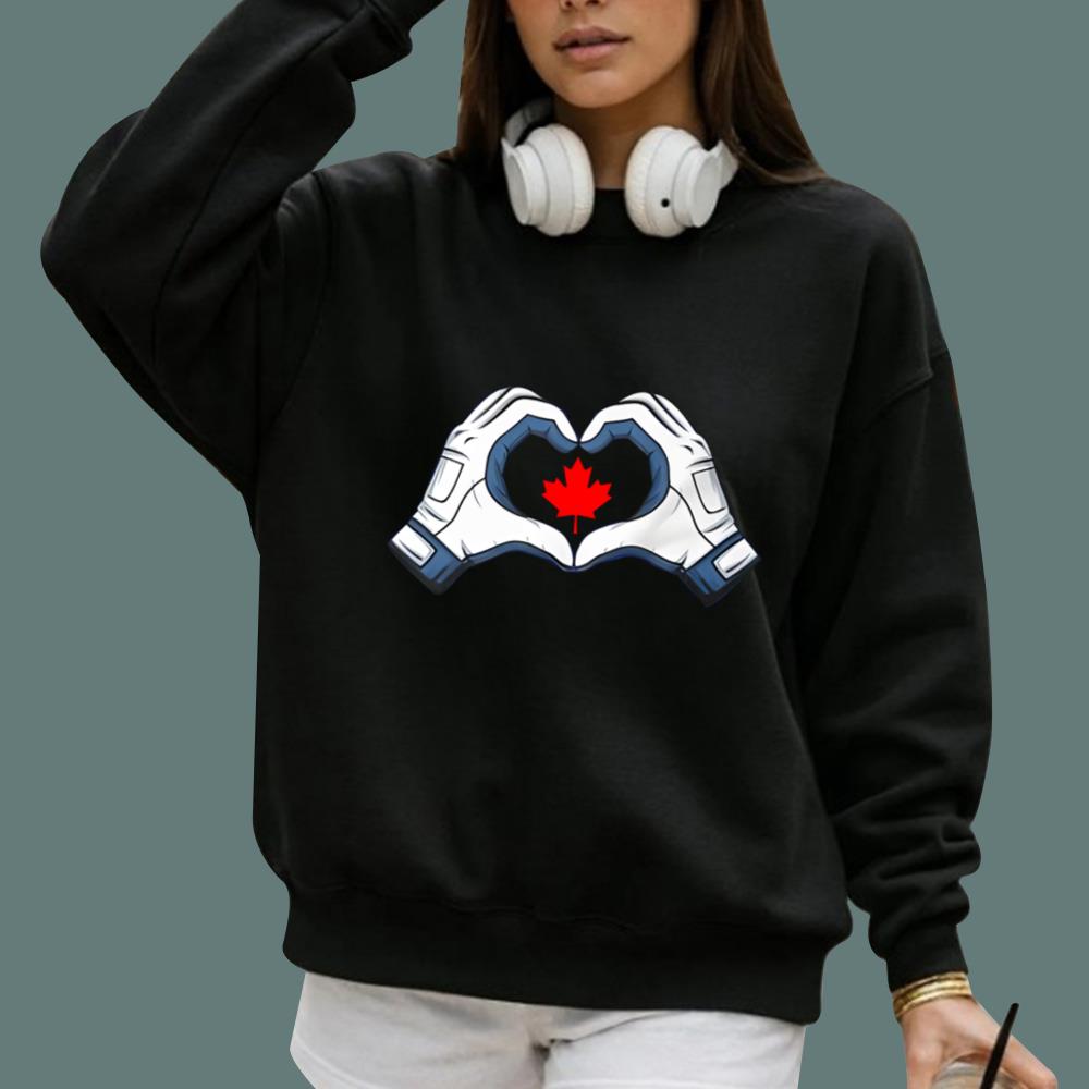 Vladdy Hands Heart Maple Leaf T-Shirt
