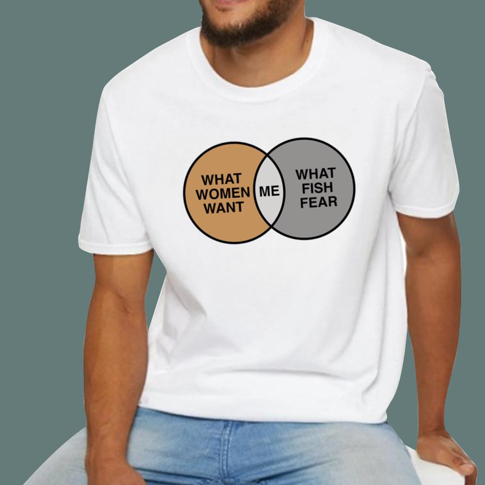 What Women Want – What Fish Fear – Me T-Shirt