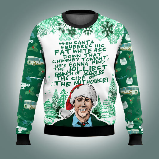 When Santa Squeezes His Fat White Ugly Christmas Sweater
