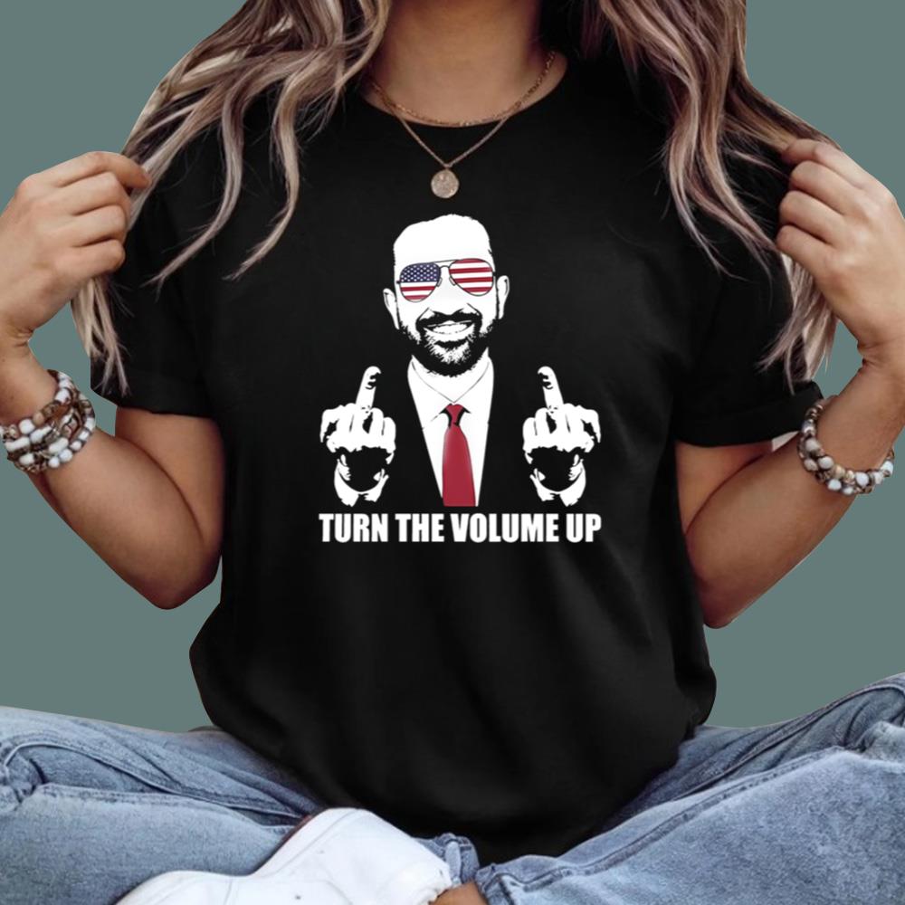 Zohran Mamdani Middle Finger Turn The Volume Up T-Shirt