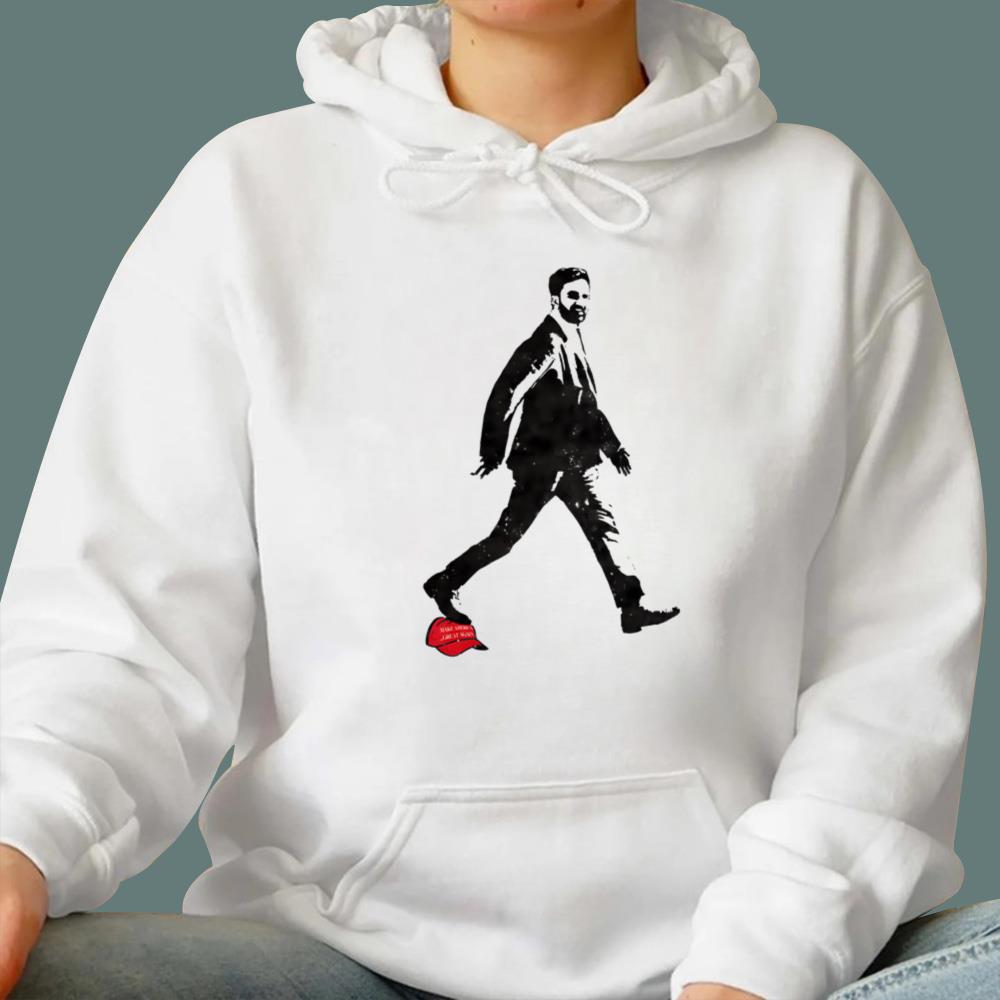 Zohran Mamdani Stepping On Red Hat T-Shirt